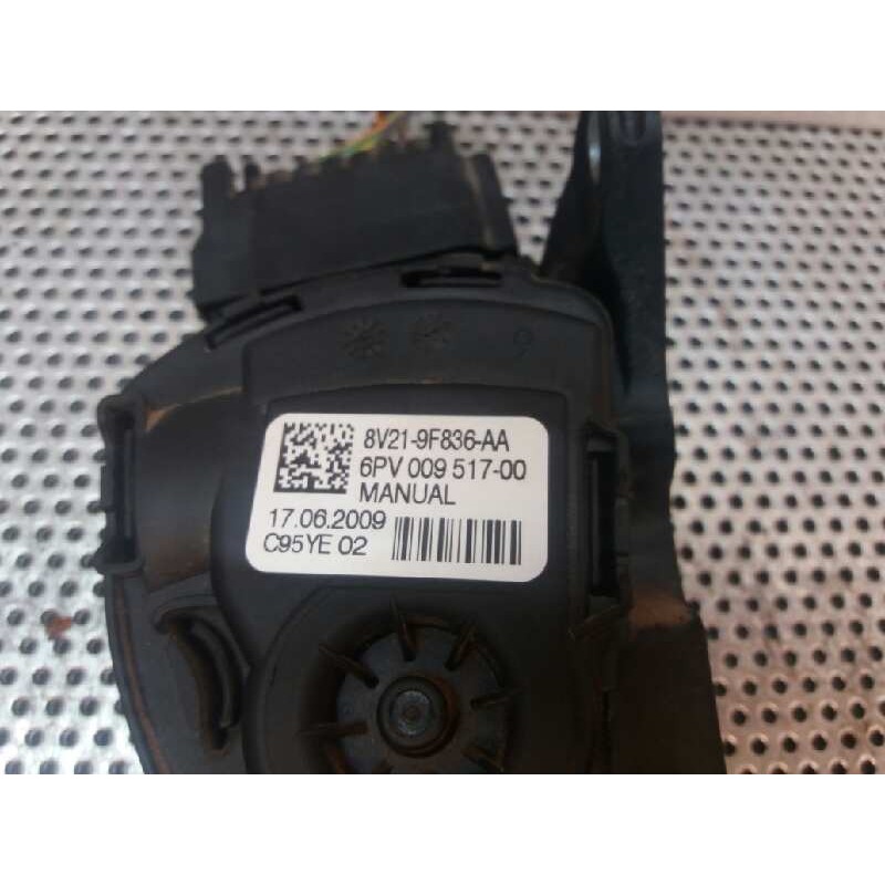 Recambio de potenciometro pedal para ford fiesta (cb1) 1.4 tdci cat referencia OEM IAM 8V219F836AA 6PV00951700 - Rojo 2