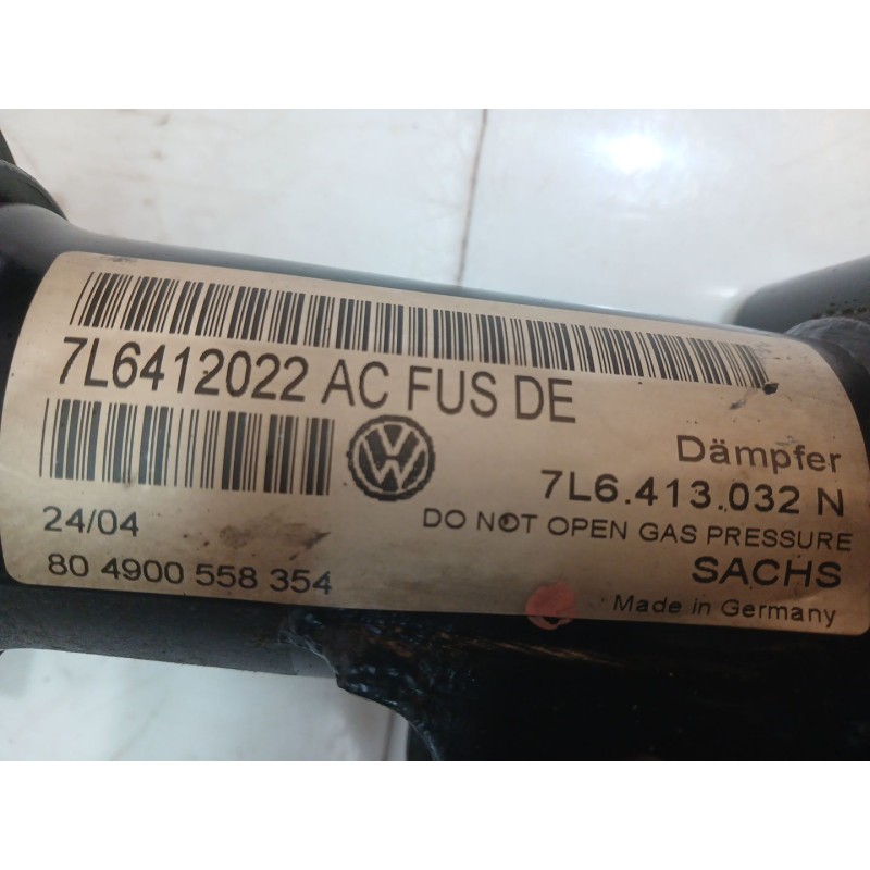Recambio de amortiguador delantero derecho para volkswagen touareg (7la) tdi r5 referencia OEM IAM 7L6412022AC - Negro 2