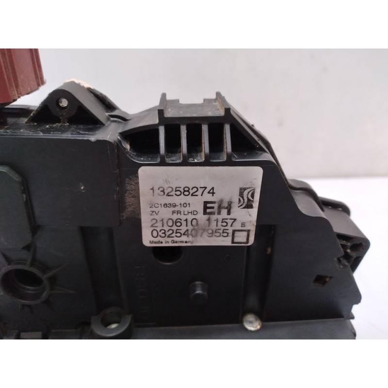 Recambio de cerradura puerta delantera derecha para opel meriva b essentia referencia OEM IAM 13258274 2106101157B - Rojo 5