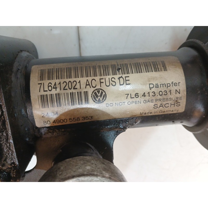 Recambio de amortiguador delantero izquierdo para volkswagen touareg (7la) tdi r5 referencia OEM IAM 7L6412021AC - Negro 2