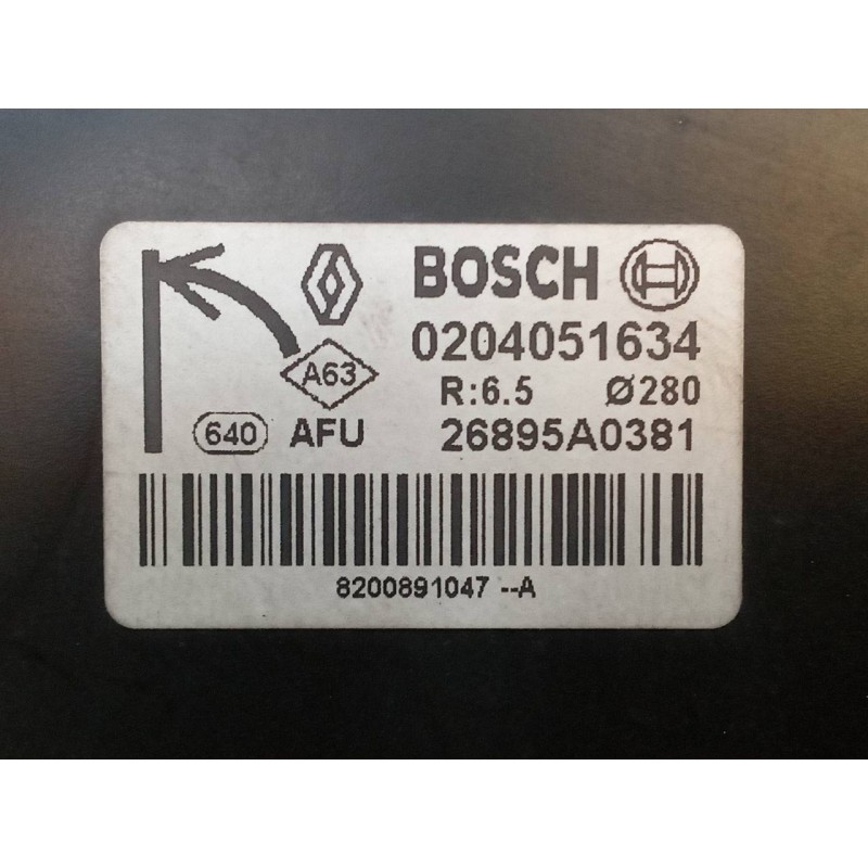Recambio de servofreno para renault kangoo profesional referencia OEM IAM 0204051634 26895A0381 BOSCH - Blanco 3