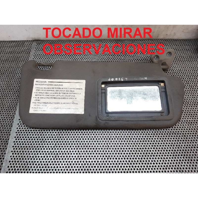 Recambio de parasol derecho para hyundai elantra (xd) 2.0 crdi gls full (4-ptas.) referencia OEM IAM   
