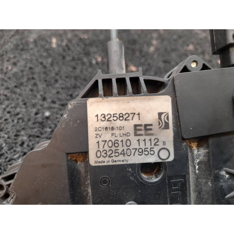 Recambio de cerradura puerta delantera izquierda para opel meriva b essentia referencia OEM IAM 13258271 0325407955 - Rojo 5