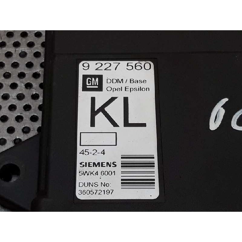 Recambio de centralita check control para opel vectra c berlina club referencia OEM IAM 9227560 5WK46001 - Gris 3