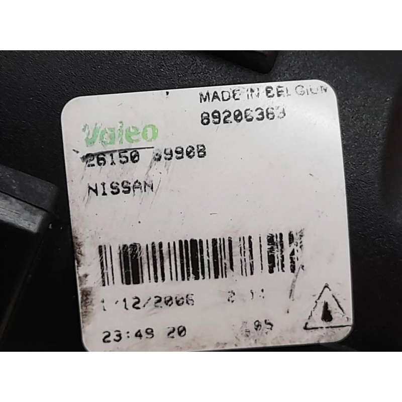 Recambio de faro antiniebla derecho para nissan note (e11e) acenta referencia OEM IAM 89206363 3