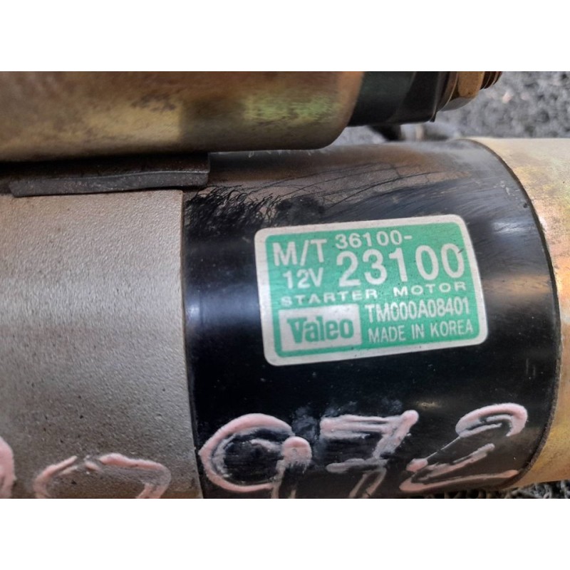 Recambio de motor arranque para hyundai matrix (fc) 1.8 gls full referencia OEM IAM 3610023100 VALEO - Azul 3