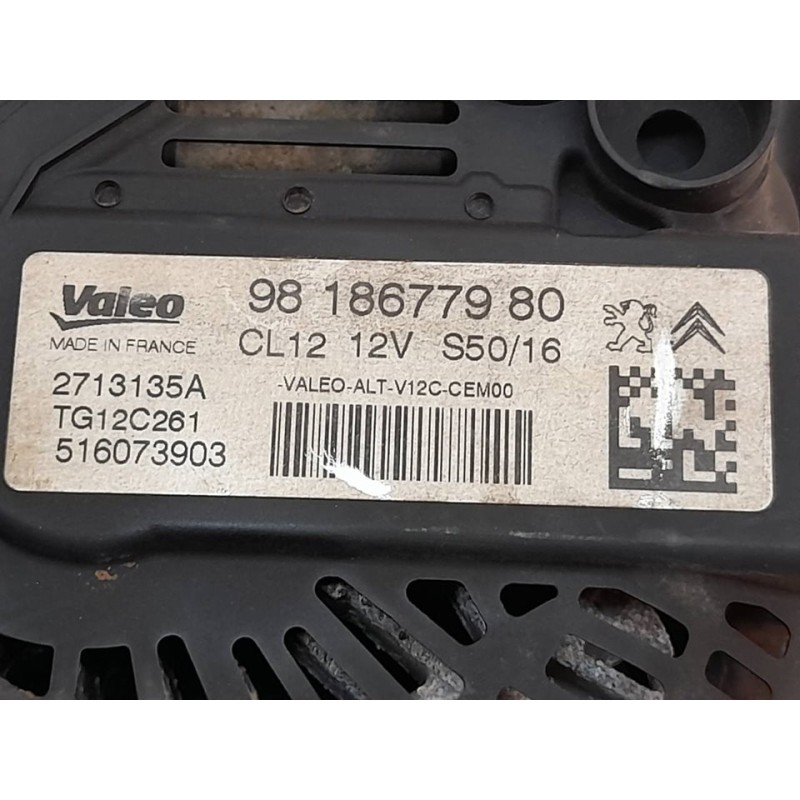 Recambio de alternador para citroën c-elysée seduction referencia OEM IAM 9618677980 TG12C261 VALEO - Gris 4