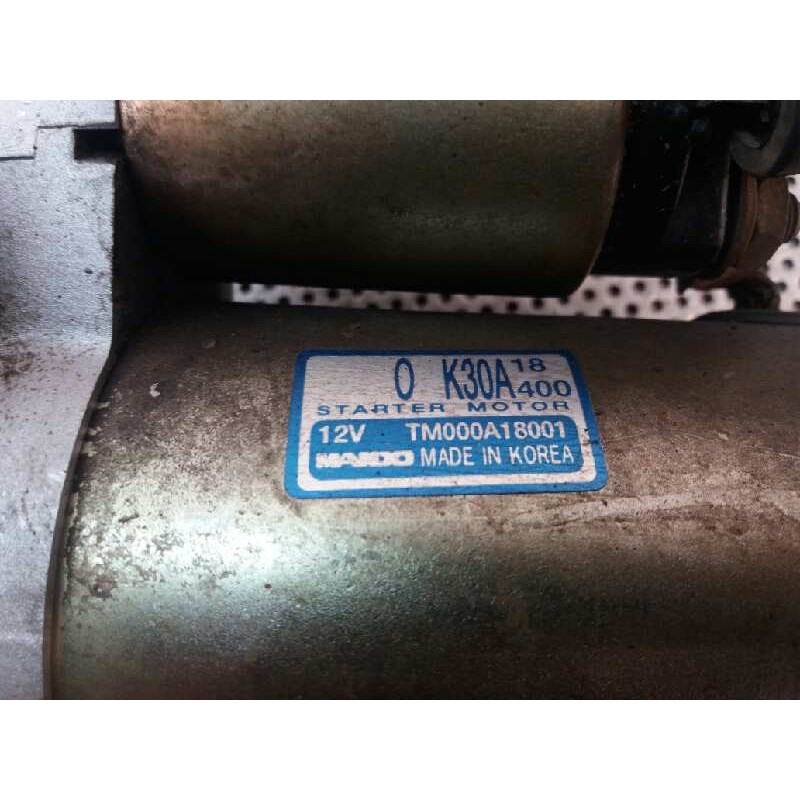 Recambio de motor arranque para kia rio ls berlina (5-ptas.) referencia OEM IAM 0K30A18400 TM000A18001 - Gris 3
