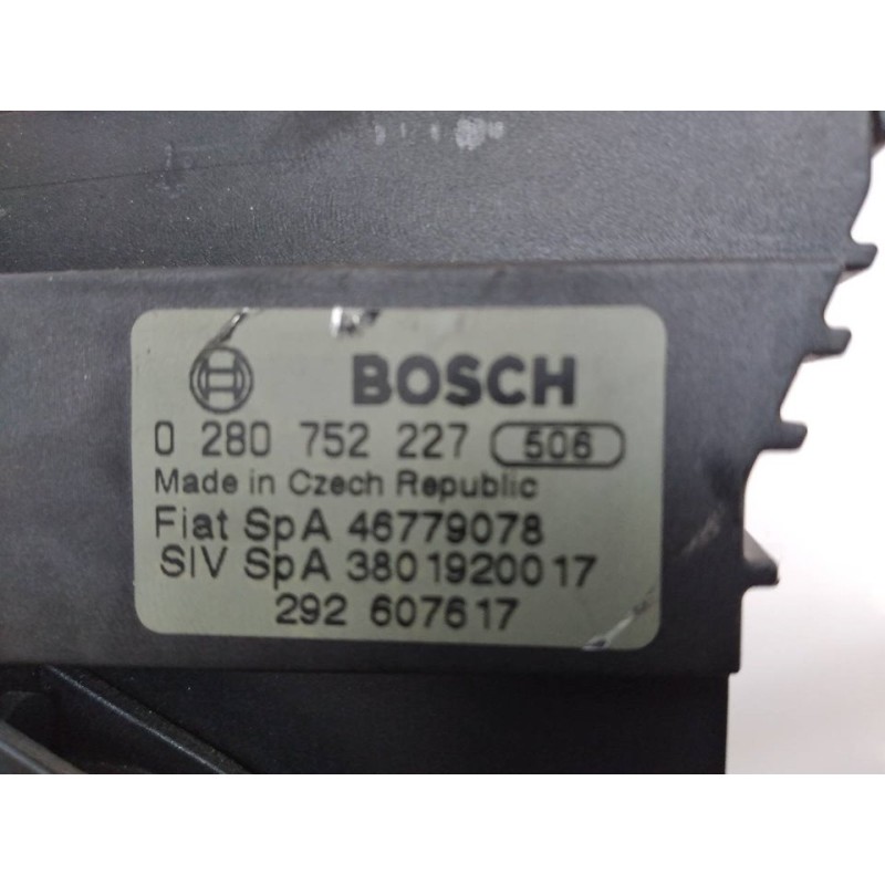 Recambio de potenciometro pedal para fiat stilo (192) 1.6 16v cat referencia OEM IAM 0280752227 3801920017 46779078 2