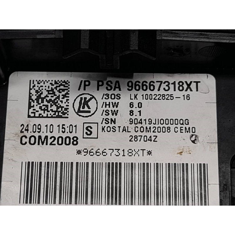 Recambio de mando luces para peugeot 3008 confort referencia OEM IAM 96667318XT  COM 2008 3