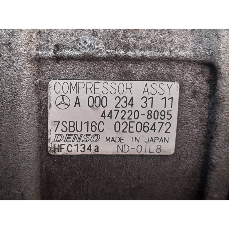Recambio de compresor aire acondicionado para mercedes-benz vito (w638) combi 112 cdi (638.194) referencia OEM IAM A0002343111 4 - Blanco 3