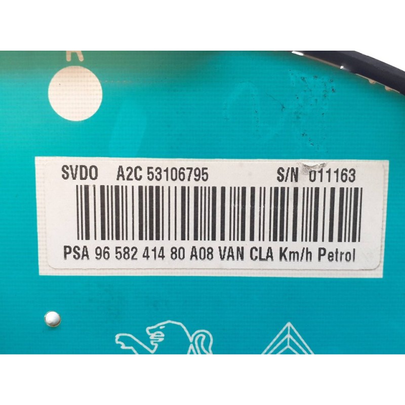 Recambio de cuadro instrumentos para peugeot 1007 urban referencia OEM IAM 9658241480 2