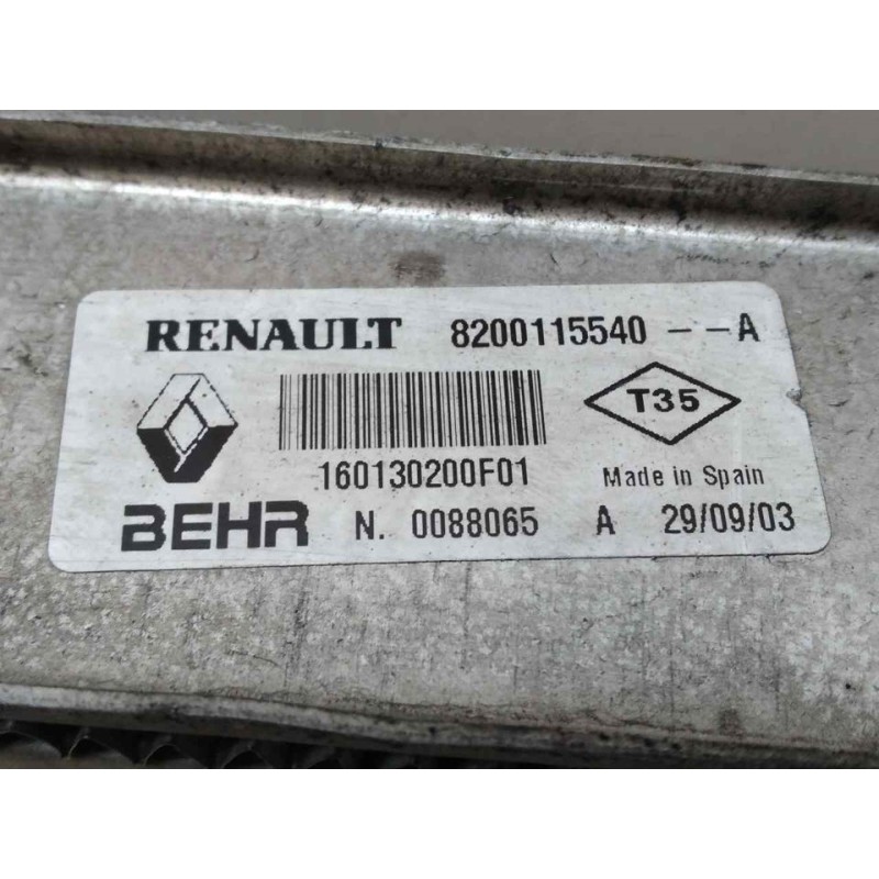 Recambio de intercooler para renault scenic ii 1.9 dci diesel referencia OEM IAM 8200115540  BEHR - Gris 3