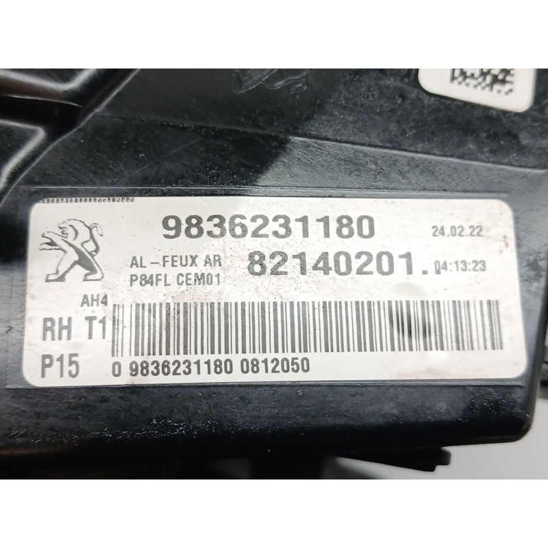 Recambio de piloto trasero derecho para peugeot 3008 active pack referencia OEM IAM 9836231180 - Azul 3