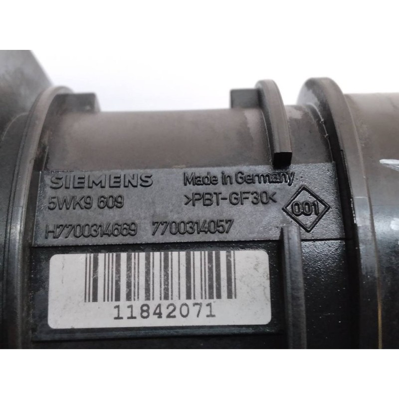 Recambio de caudalimetro para renault laguna ii (bg0) privilege referencia OEM IAM 5WK9609 H7700314669 SIEMENS 3
