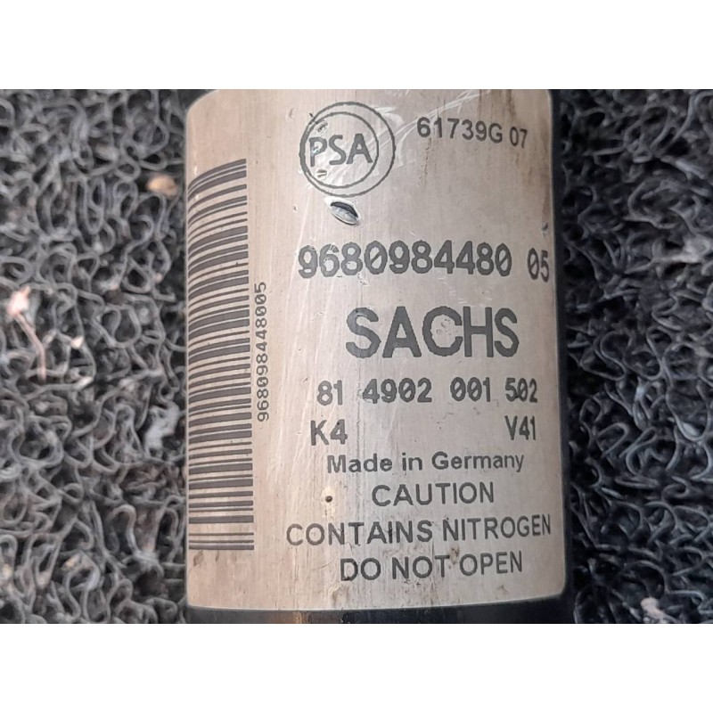 Recambio de amortiguador trasero izquierdo para citroën berlingo cuadro l1 referencia OEM IAM 9680984480 - Blanco 2