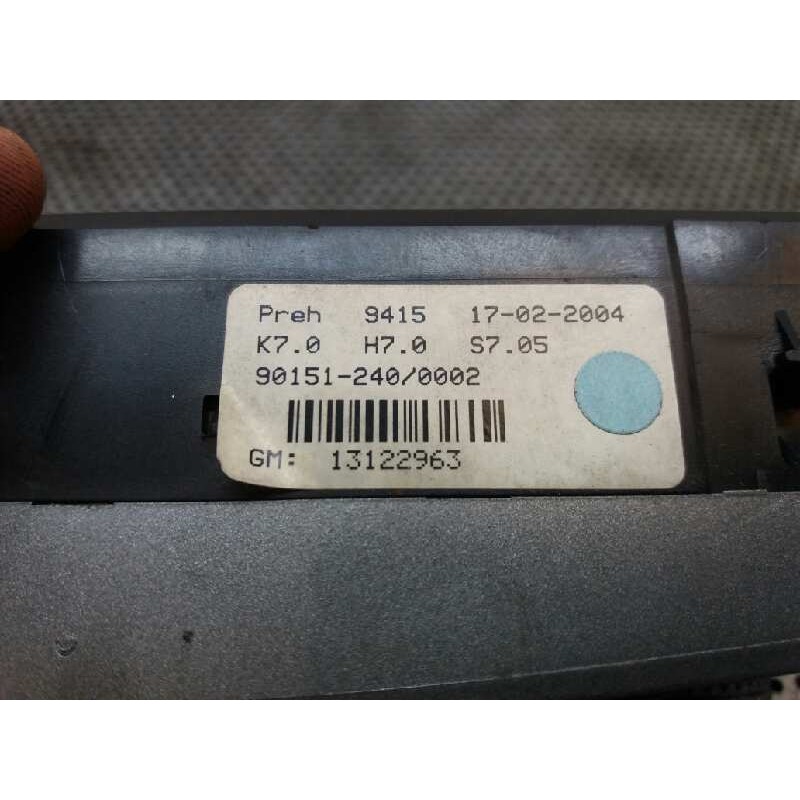 Recambio de mando climatizador para opel astra h berlina enjoy referencia OEM IAM 13122963 91512400002 - Azul 3