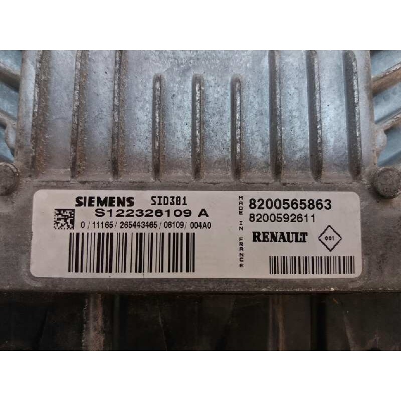 Recambio de centralita motor uce para renault scenic ii 1.5 dci diesel referencia OEM IAM 8200565863 8200592611 / SID301 SIEMENS - Negro 2