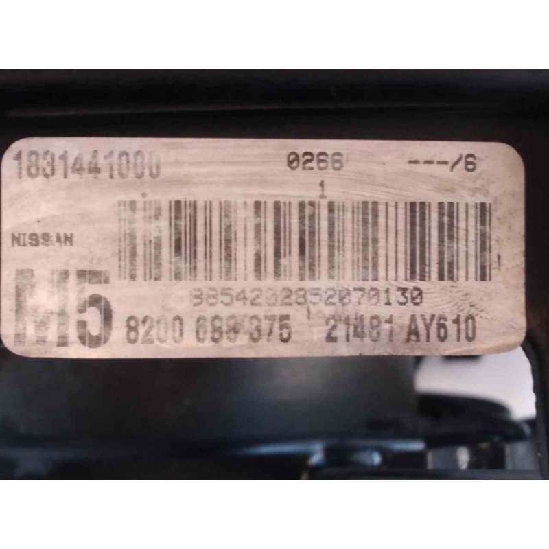 Recambio de electroventilador para nissan micra (k12e) acenta referencia OEM IAM 8200688375 1831441000 FAURECIA 3