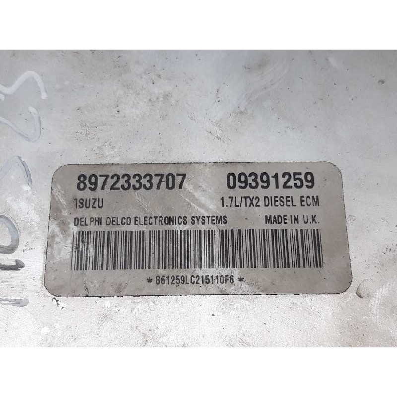 Recambio de centralita motor uce para opel corsa c club referencia OEM IAM 8972333707 09391259 ISUZU / DELPHI 3