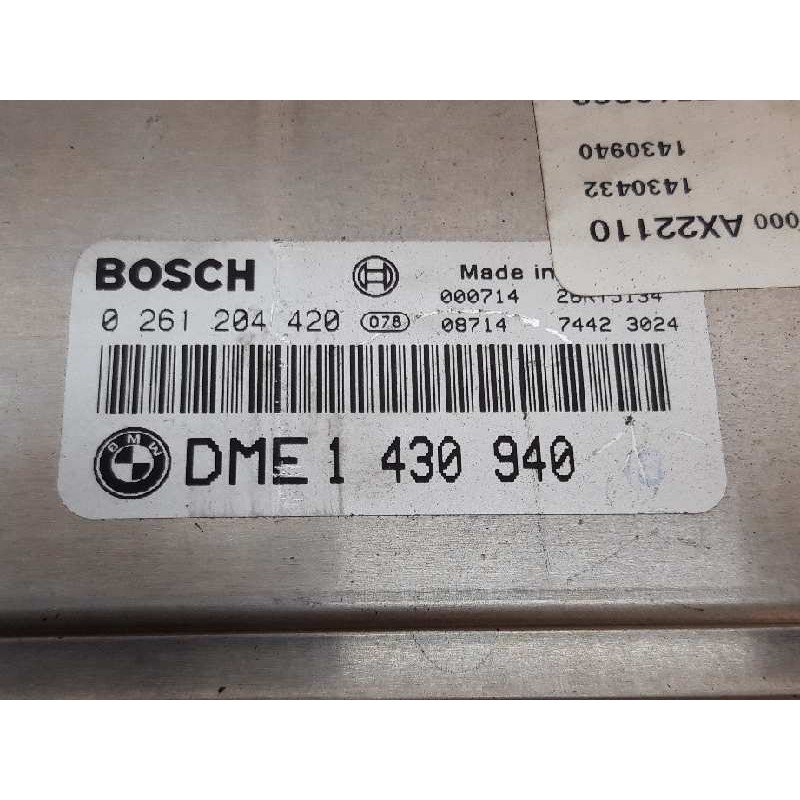 Recambio de centralita motor uce para bmw serie 3 berlina (e46) 318i referencia OEM IAM 0261204420 DME1430940 BOSCH - Gris 3