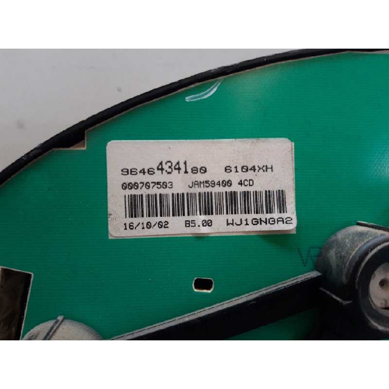 Recambio de cuadro instrumentos para citroën berlingo 2.0 hdi sx familiar referencia OEM IAM 9646434180 - Gris 4