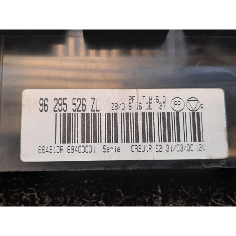 Recambio de mando climatizador para peugeot 607 (s1) pack referencia OEM IAM 96295526ZL - Negro 4