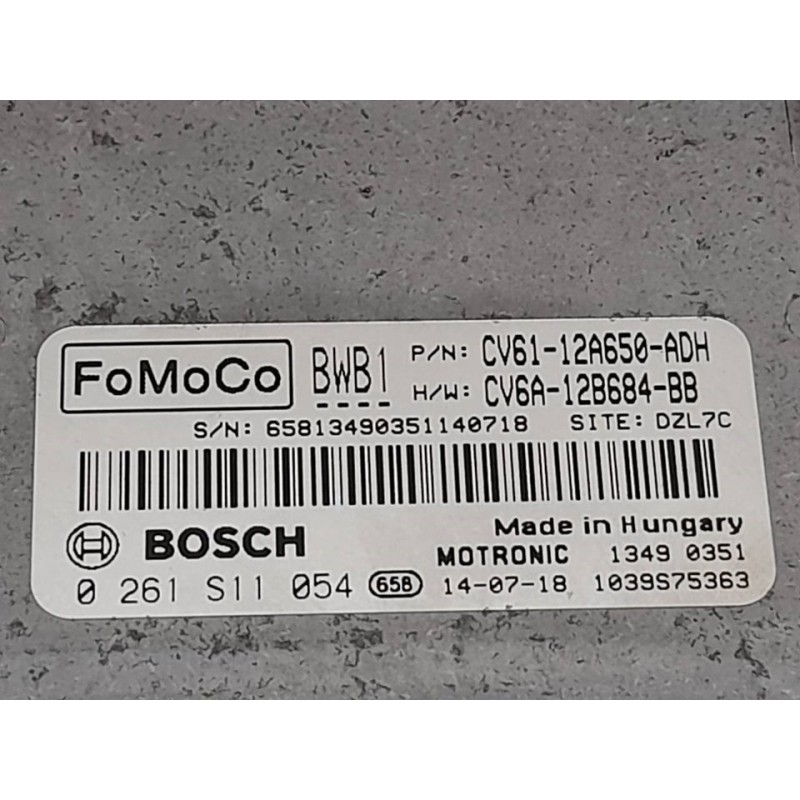 Recambio de centralita motor uce para ford c-max trend referencia OEM IAM 0261S11054  BOSCH - Blanco 2