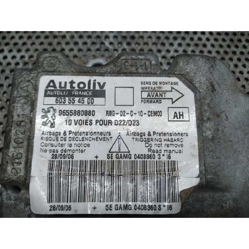Recambio de centralita airbag para peugeot 407 st confort referencia OEM IAM 603554600 9655880880 - Negro 3