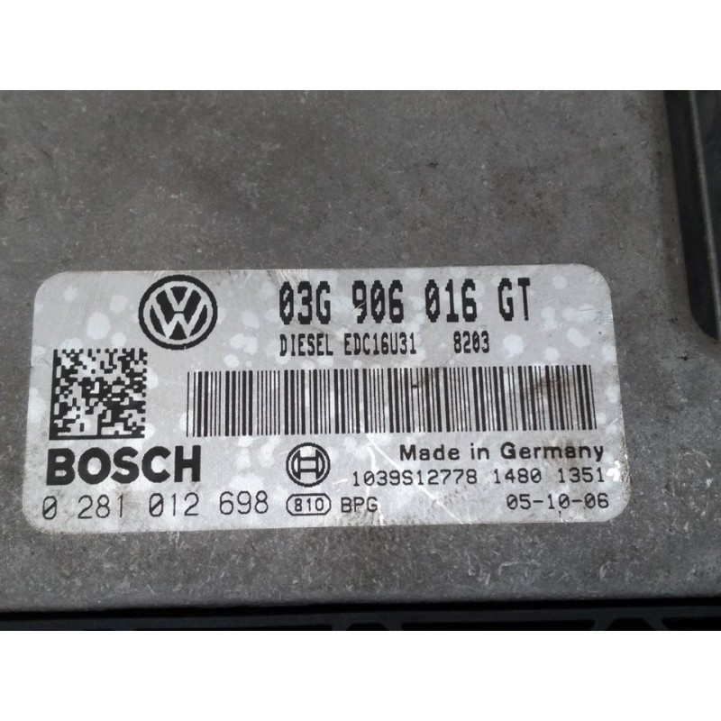 Recambio de centralita motor uce para skoda superb (3u4) comfort referencia OEM IAM 03G906016GT 0281012698 - Gris 2
