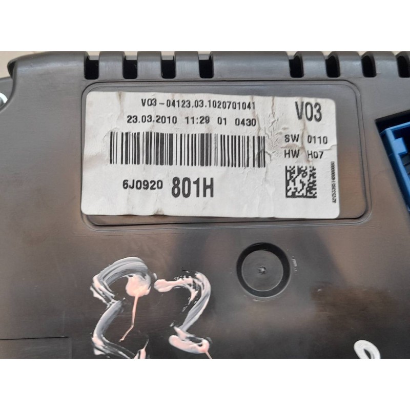 Recambio de cuadro instrumentos para seat ibiza st (6j8) style referencia OEM IAM 6J0920801H A2C53395148 - Negro 3