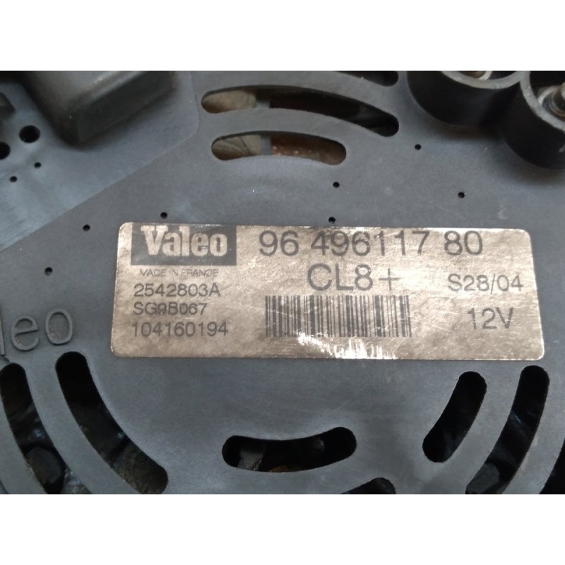 Recambio de alternador para citroën c2 vtr referencia OEM IAM 9649611780 2542803A - Negro 6