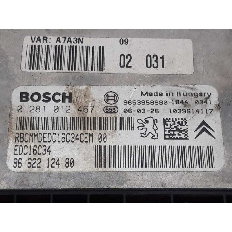 Recambio de centralita motor uce para peugeot 207 xs referencia OEM IAM 0281012467 9662212480 BOSCH - Rojo 4