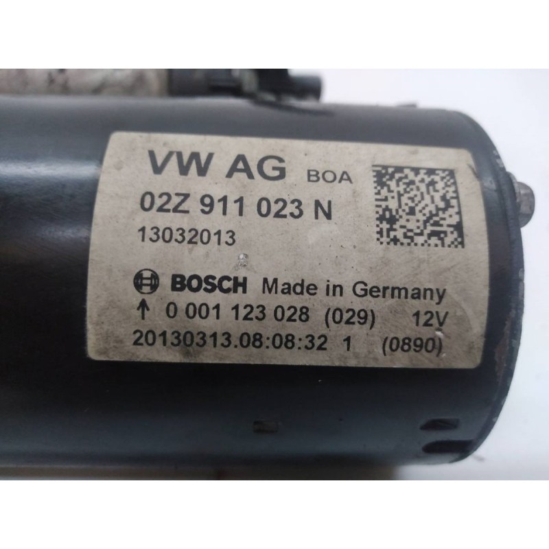 Recambio de motor arranque para volkswagen polo (6r1) advance referencia OEM IAM 02Z911023N 0001123028 BOSCH 2