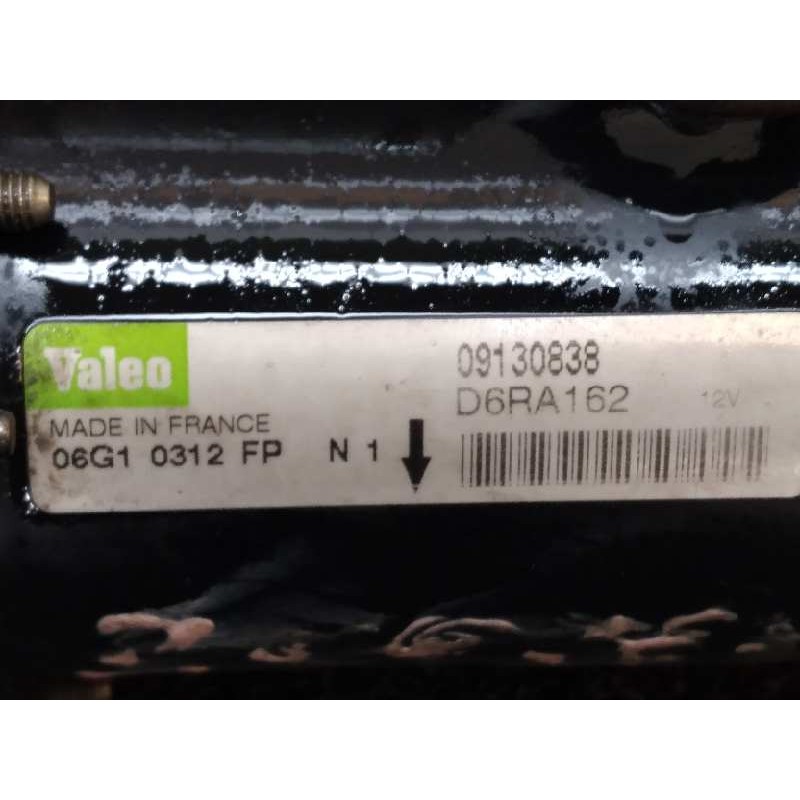 Recambio de motor arranque para opel zafira a comfort referencia OEM IAM D6RA162 09130838 VALEO 3