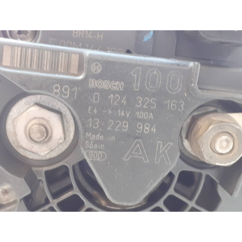 Recambio de alternador para opel astra h ber. edition referencia OEM IAM 0124325163 13229984 - Blanco 5