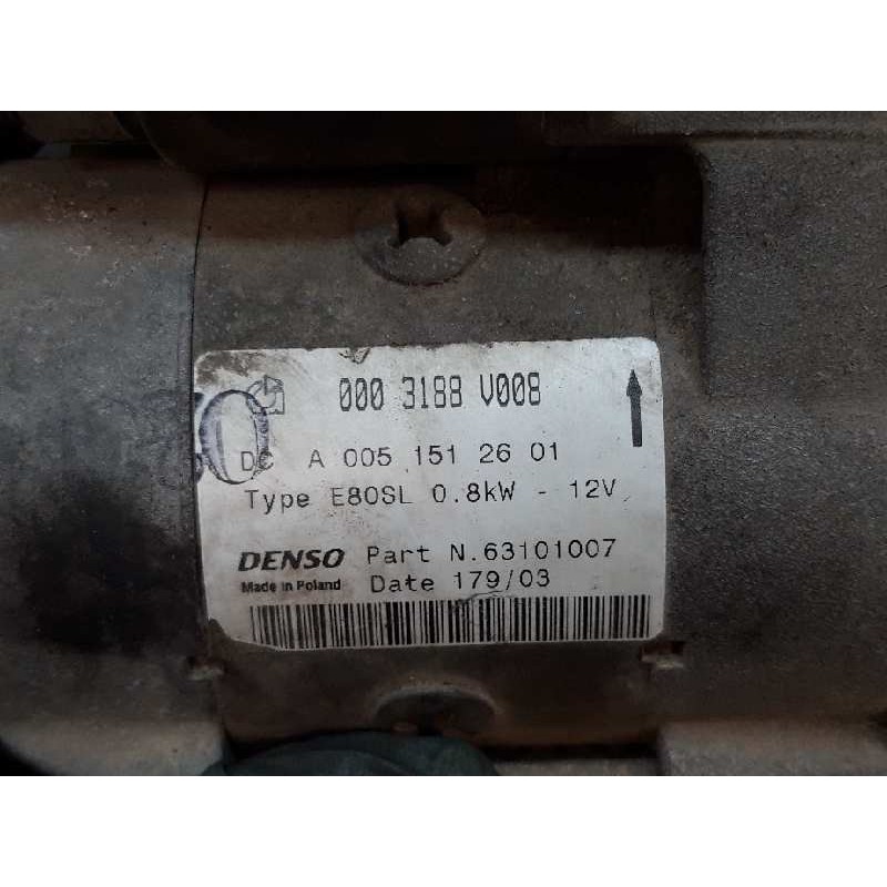 Recambio de motor arranque para smart coupe 0.7 turbo cat referencia OEM IAM 0003188V008 A0051512601 DENSO 5