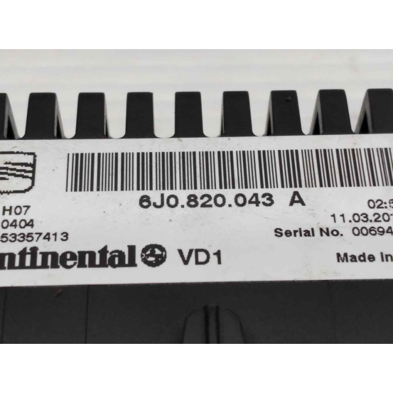 Recambio de mando climatizador para seat ibiza st (6j8) style referencia OEM IAM 6J0820043A - Negro 7