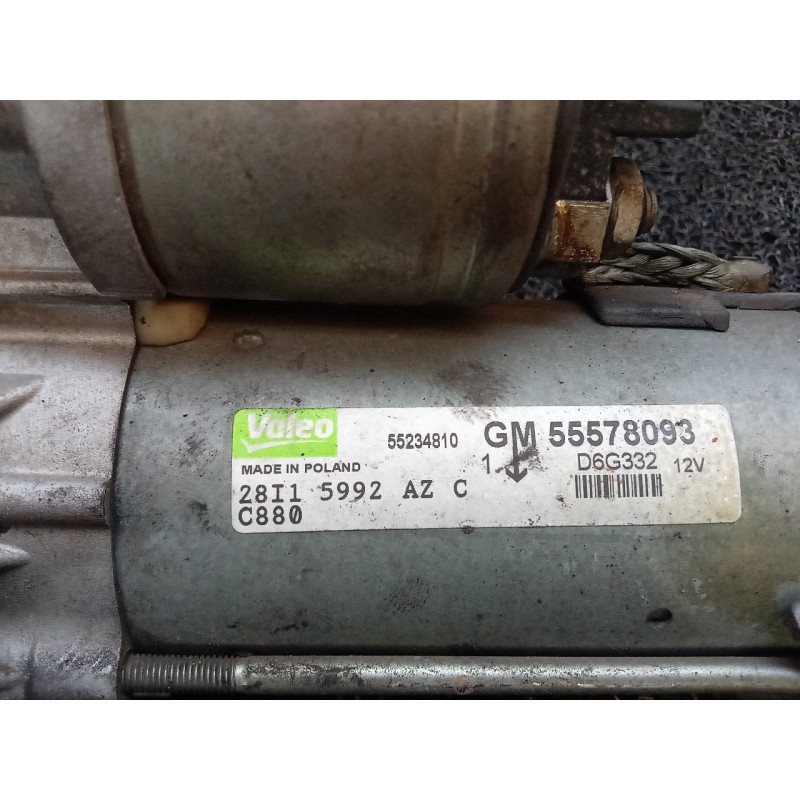 Recambio de motor arranque para opel corsa d expression referencia OEM IAM 55578093 55234810 VALEO - Negro 4