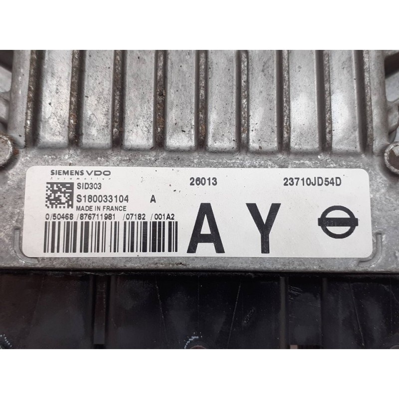 Recambio de centralita motor uce para nissan qashqai (j10) tekna referencia OEM IAM 23710JD54D S180033104 - Negro 2