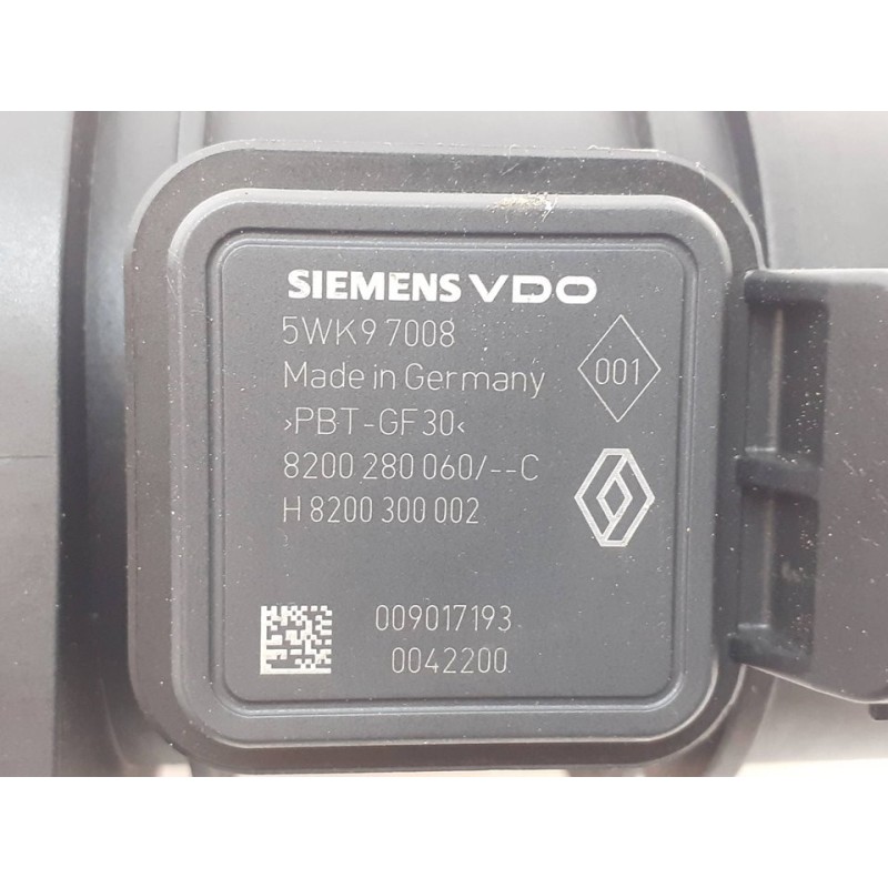 Recambio de caudalimetro para nissan qashqai (j10) tekna referencia OEM IAM 8200280060C 5WK97008 - Negro 2