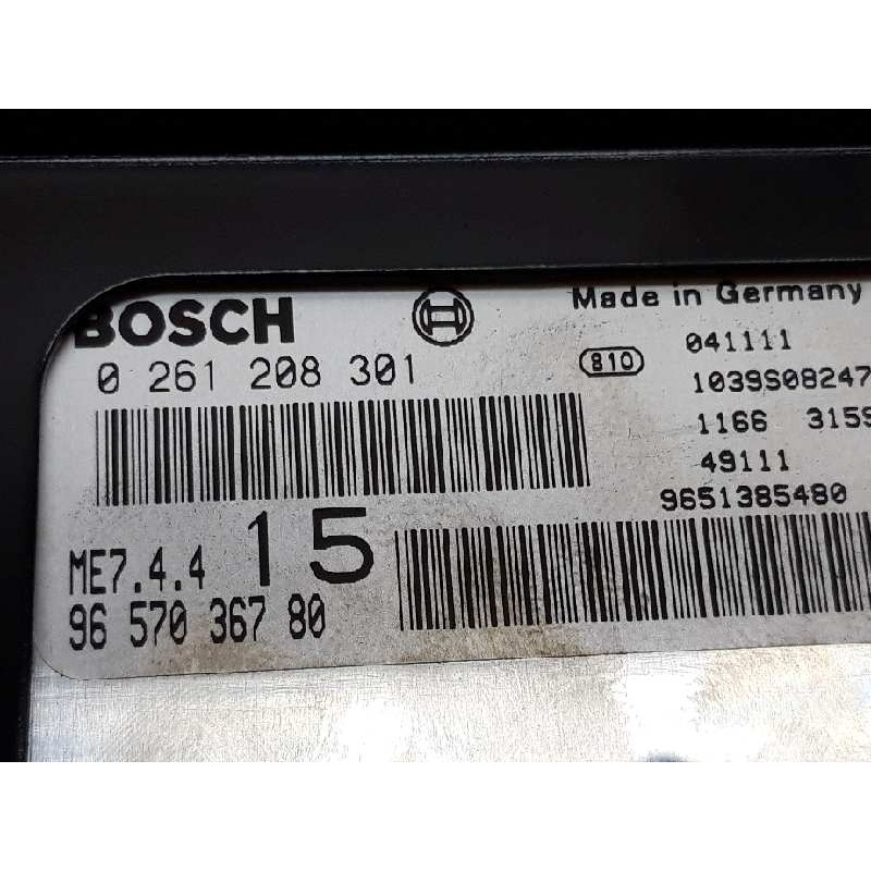 Recambio de centralita motor uce para peugeot 307 cc (s1) 1.6 referencia OEM IAM 0261208301 9657036780 2