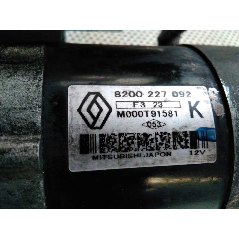 Recambio de motor arranque para renault megane ii berlina 5p 1.5 dci diesel referencia OEM IAM 8200227092 M000T91581 MITSUBISHI - Blanco 2