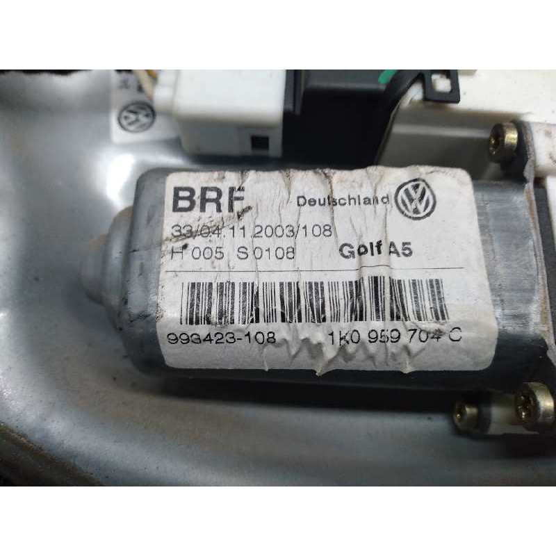 Recambio de elevalunas trasero derecho para volkswagen golf v berlina (1k1) trendline referencia OEM IAM 1K0959704C  SIEMENS - Negro 6