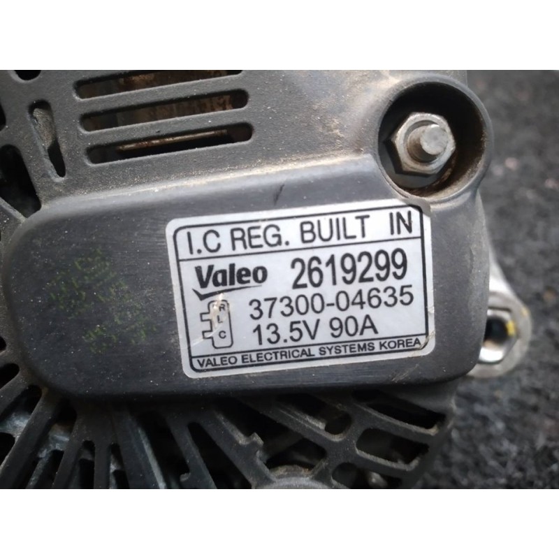 Recambio de alternador para kia picanto concept referencia OEM IAM 3730004635 2619299 VALEO - Blanco 2