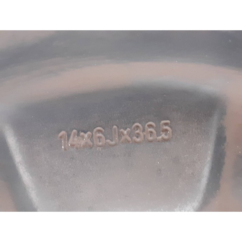 Recambio de llanta para ford fiesta (cb1) ghia referencia OEM IAM 86ABKA 14X6JX36.5 - Negro 3