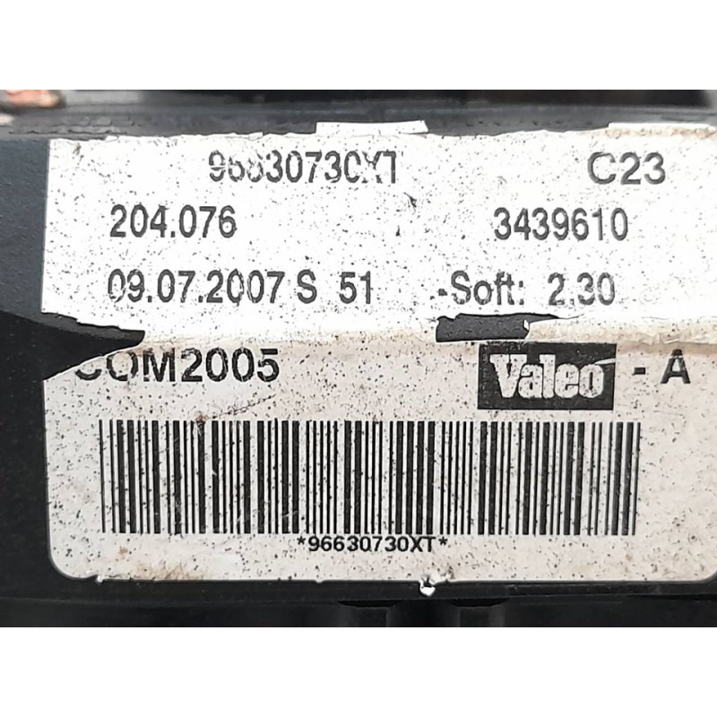 Recambio de mando luces para peugeot 207 confort referencia OEM IAM 96630730XT COM2000 VALEO - Blanco 2