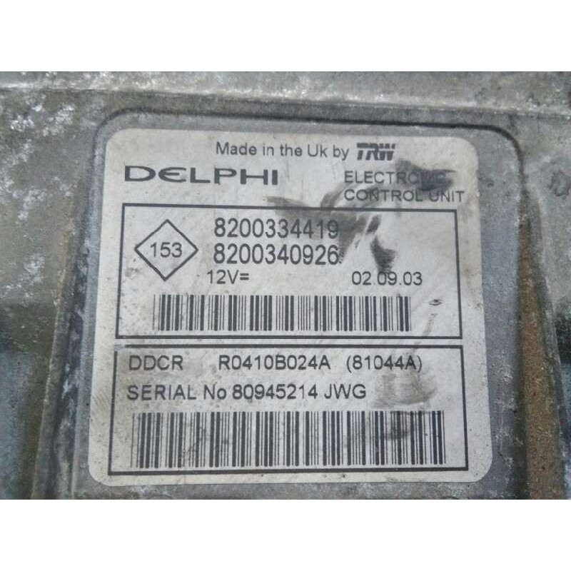 Recambio de centralita motor uce para renault megane ii berlina 5p 1.5 dci diesel referencia OEM IAM 8200334419 8200340926 DELPH - Blanco 2