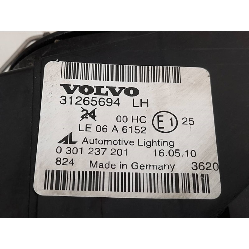 Recambio de faro izquierdo para volvo s40 berlina 1.6 d drive kinetic referencia OEM IAM 31265694 - Negro 3