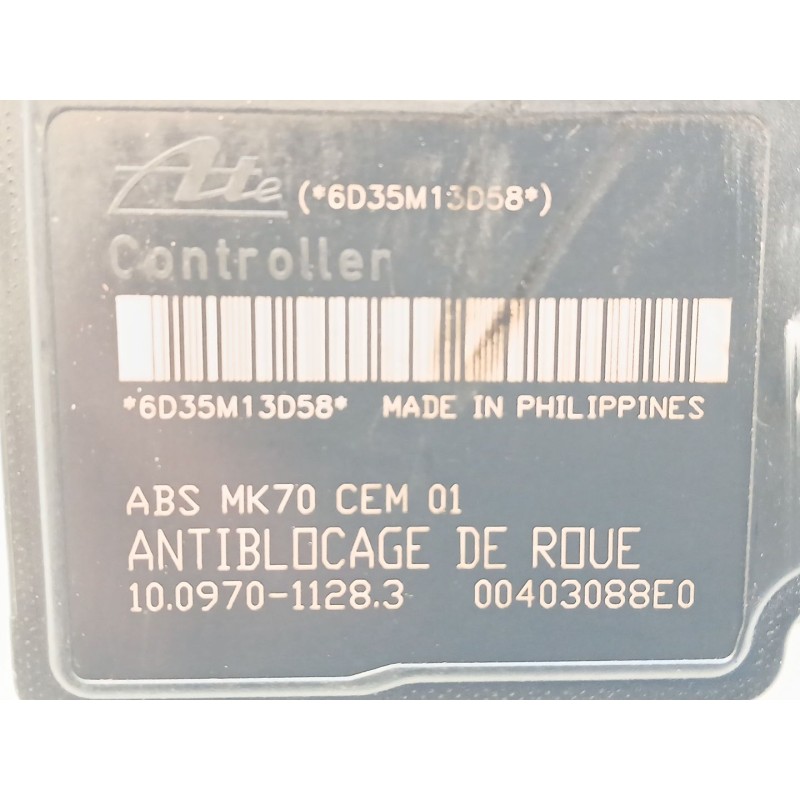 Recambio de abs para peugeot 206 hatchback (2a/c) 1.4 i referencia OEM IAM 9659136880 10097011283 - Gris 2